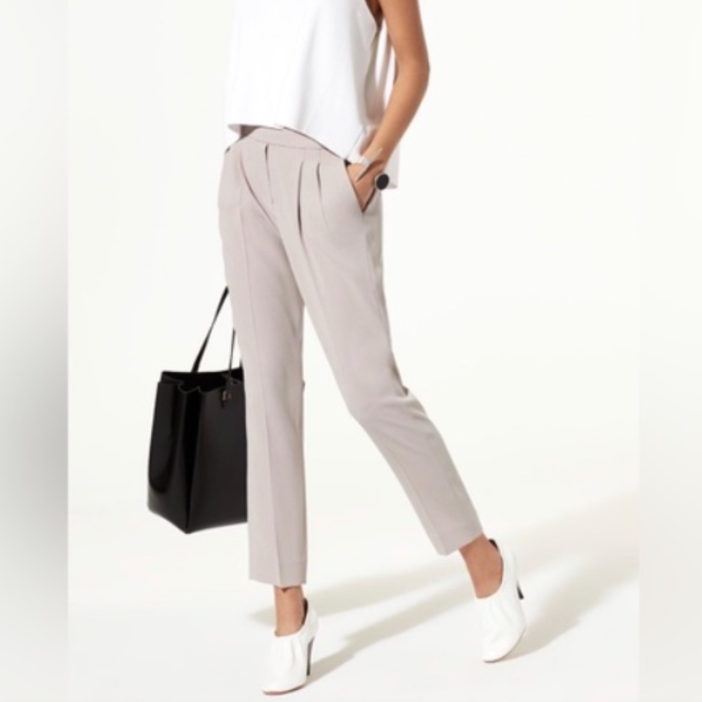 Babaton Cohen Pant Cropped pleated dress pant size 12
